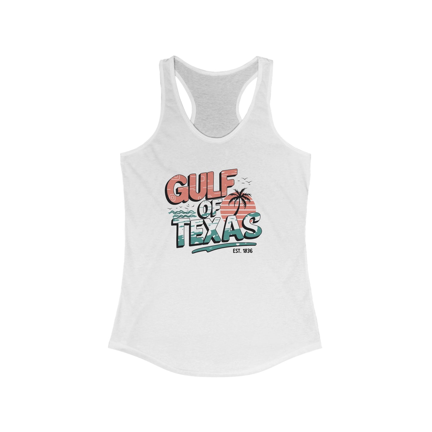 Gulf of Texas Racerback Tank for Women - Perfect Summer Vibe Tee