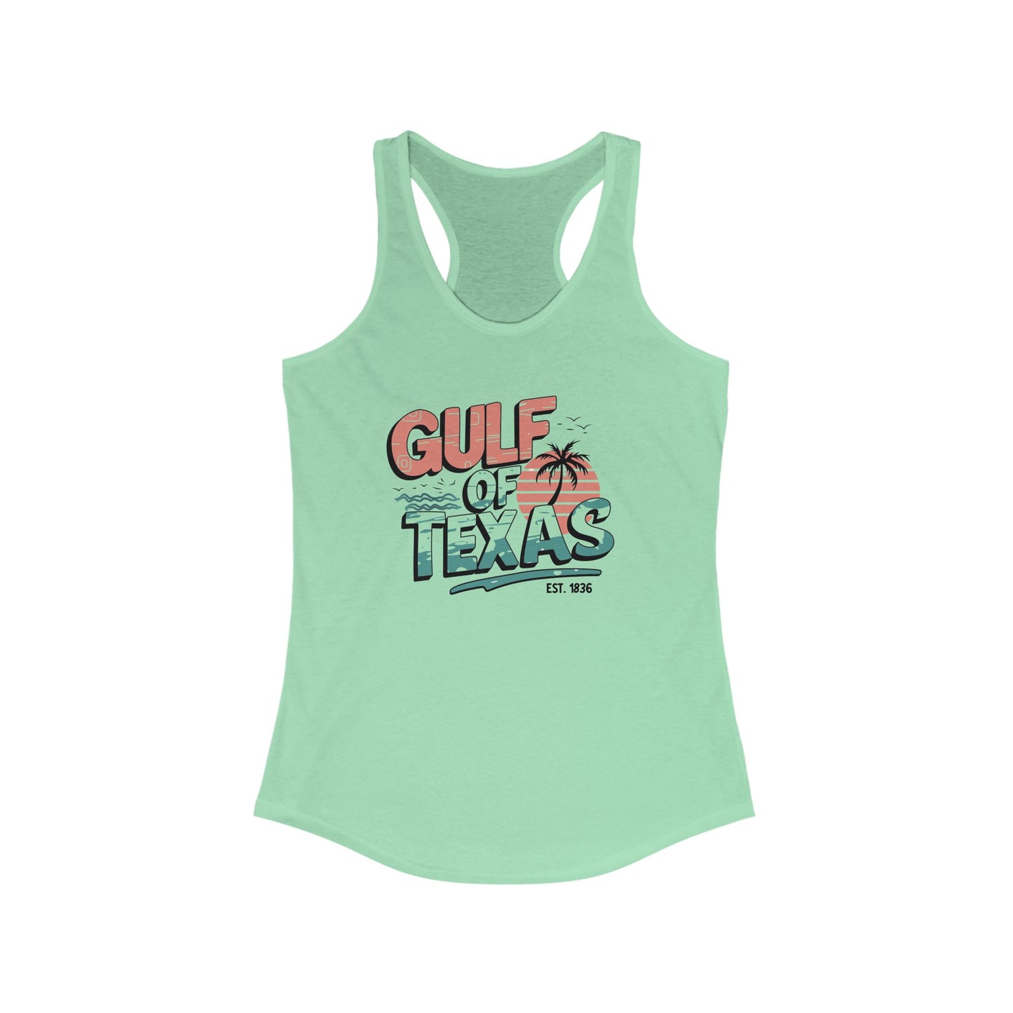 Gulf of Texas Racerback Tank for Women - Perfect Summer Vibe Tee