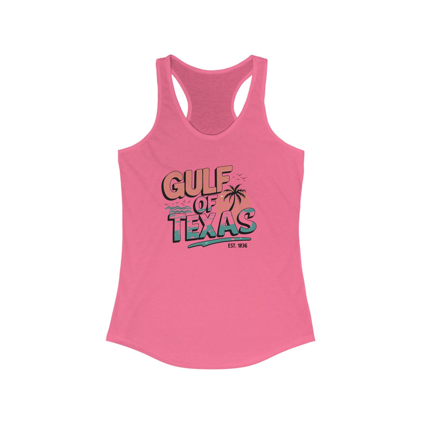 Gulf of Texas Racerback Tank for Women - Perfect Summer Vibe Tee