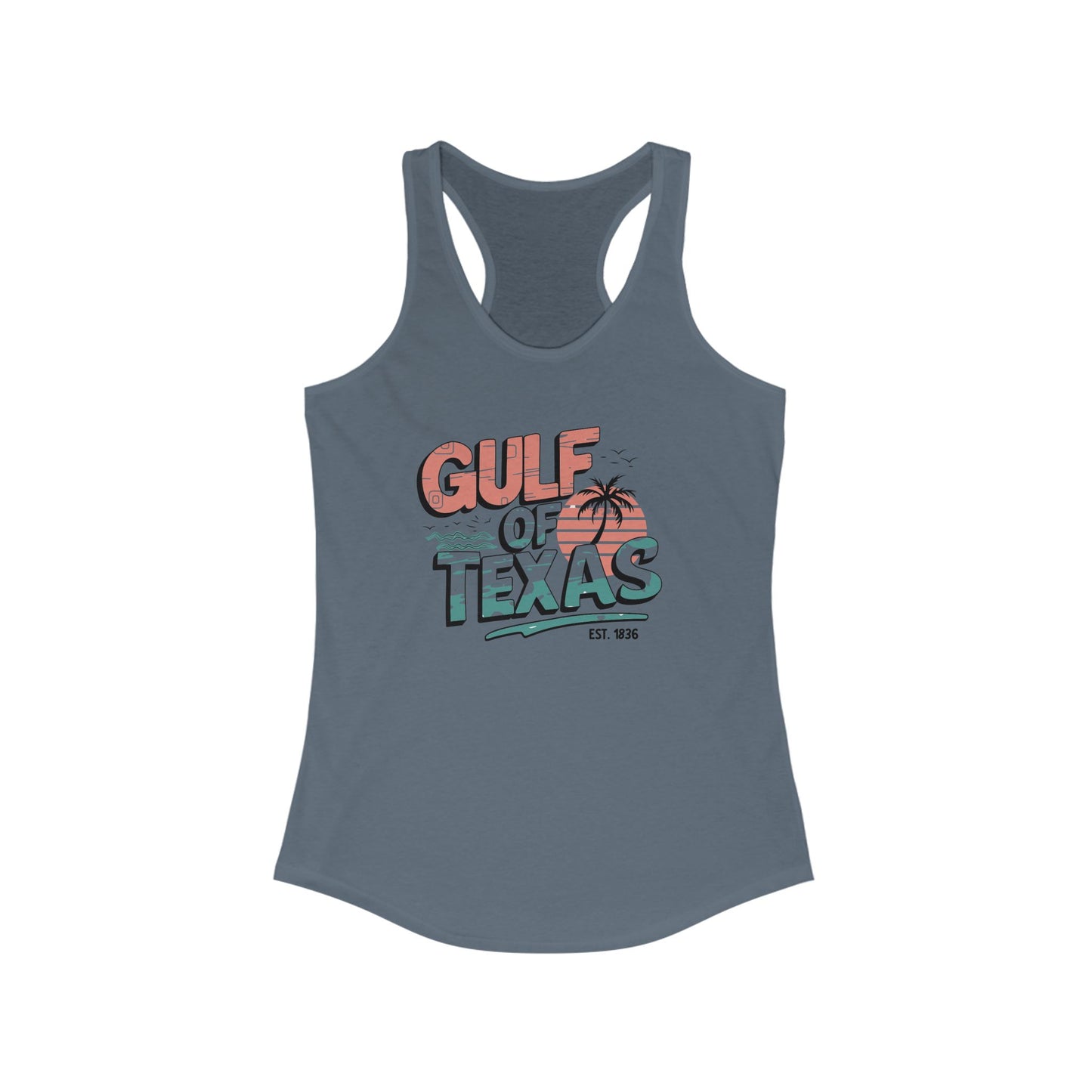 Gulf of Texas Racerback Tank for Women - Perfect Summer Vibe Tee